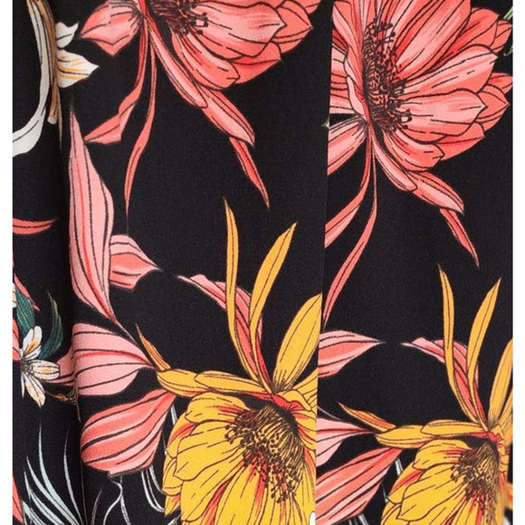 Copied - Rachel Roy Plus Harland Floral Palms Crepe Back Scuba Dress Size 14W - Picture 3 of 8